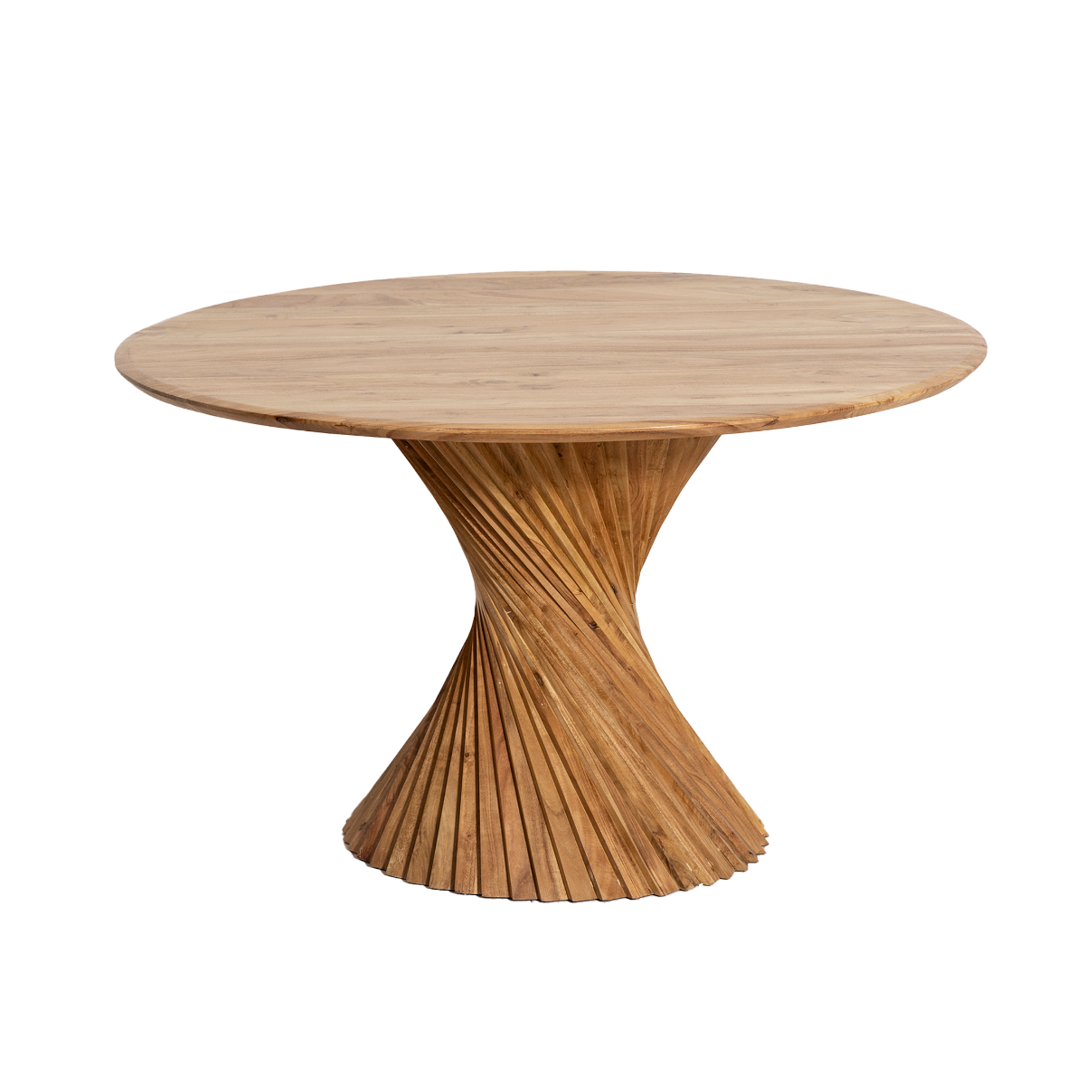 Table à manger ronde en bois d'acacia Orane