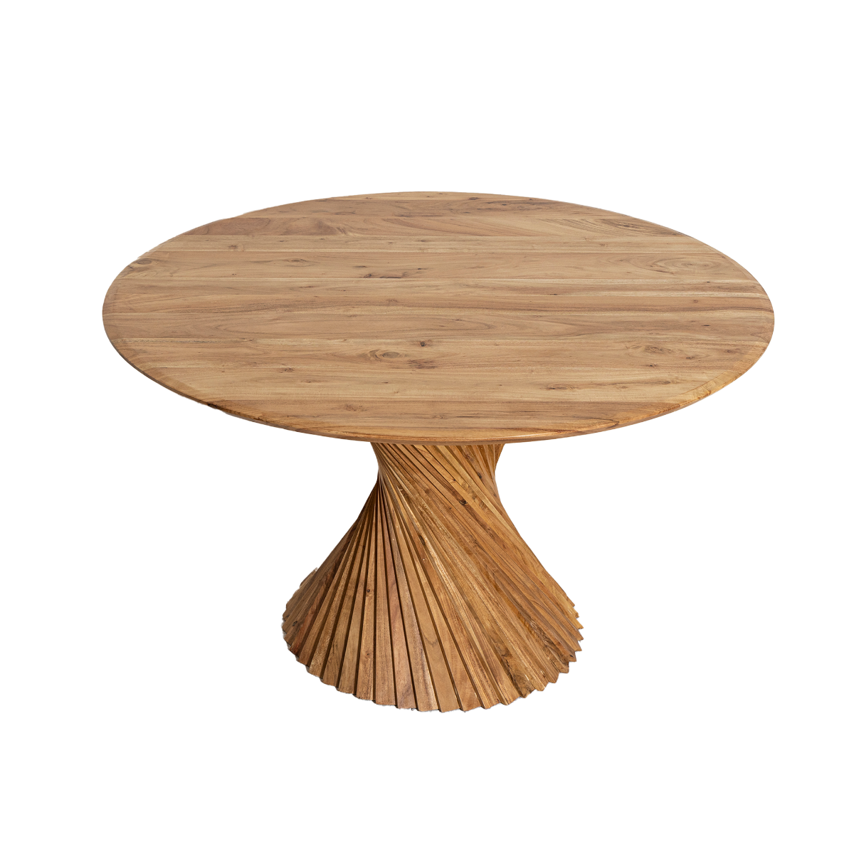 Table à manger ronde en bois d'acacia Orane