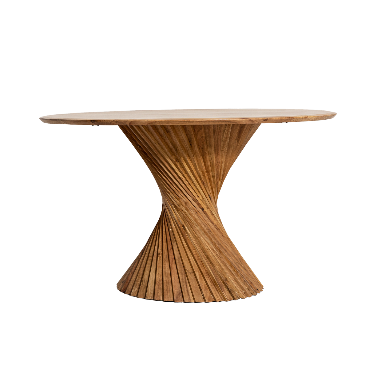 Table à manger ronde en bois d'acacia Orane