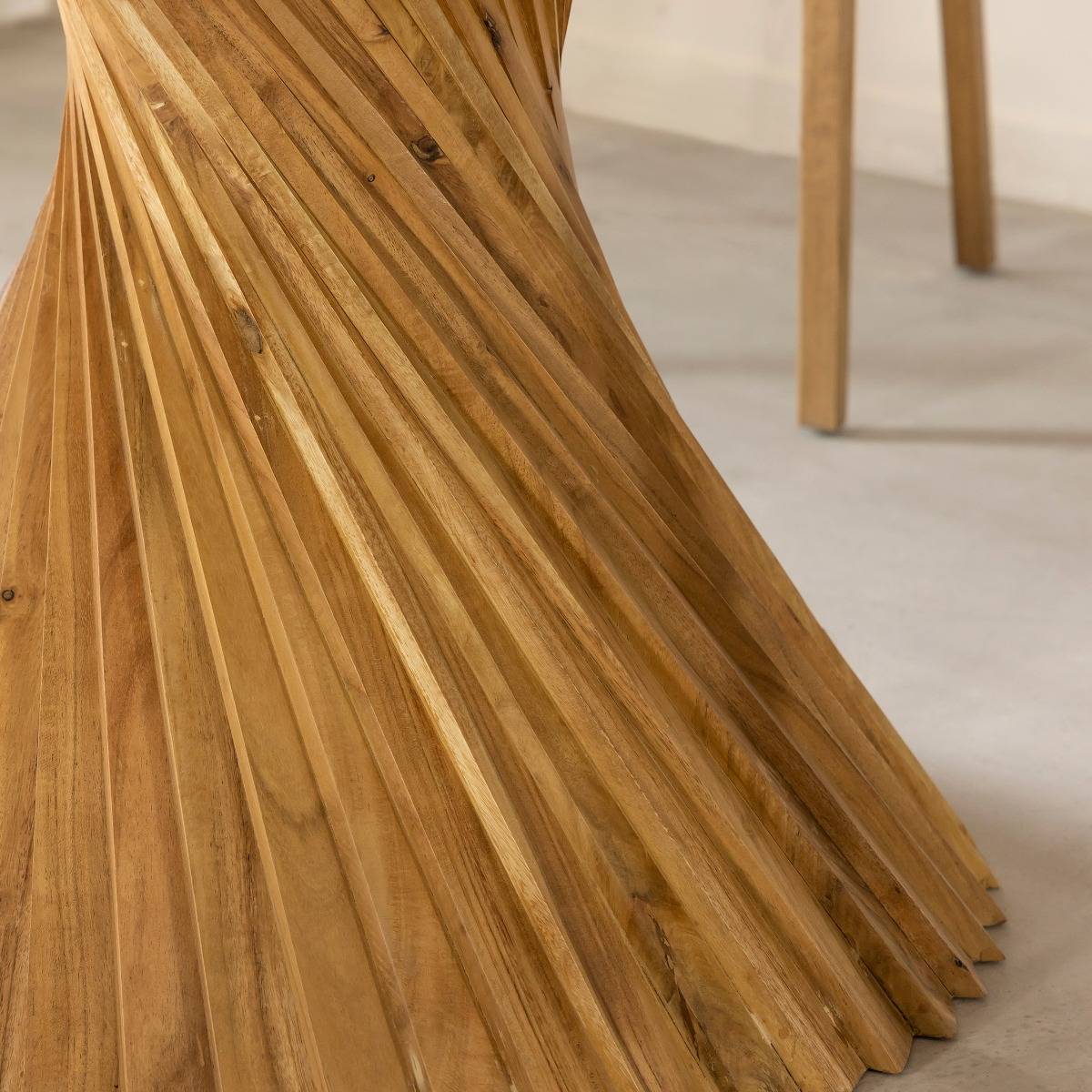 Table à manger ronde en bois d'acacia Orane