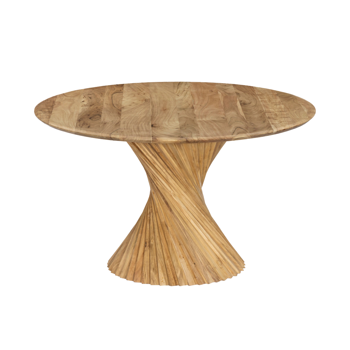 Table à manger ronde en bois d'acacia Orane