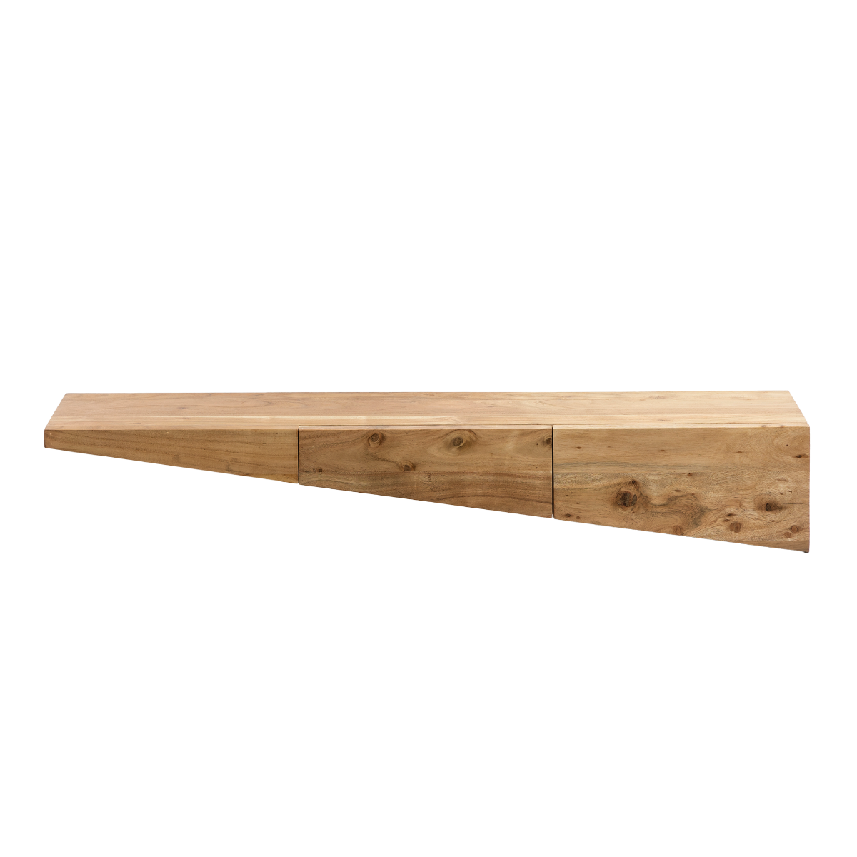 Etagère murale asymétrique en bois d'acacia Orane