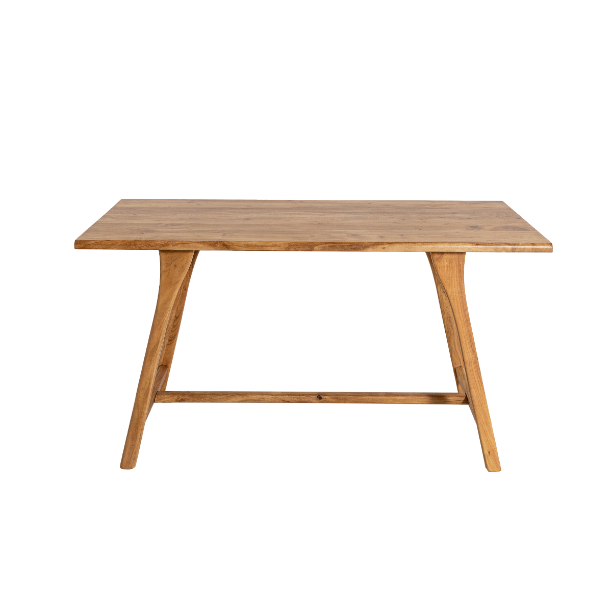 Table à manger haute + 2 bancs en bois d'acacia Orane