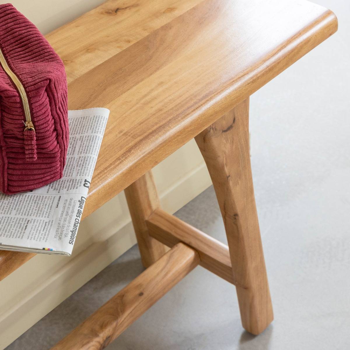 Banc en bois d'acacia Orane