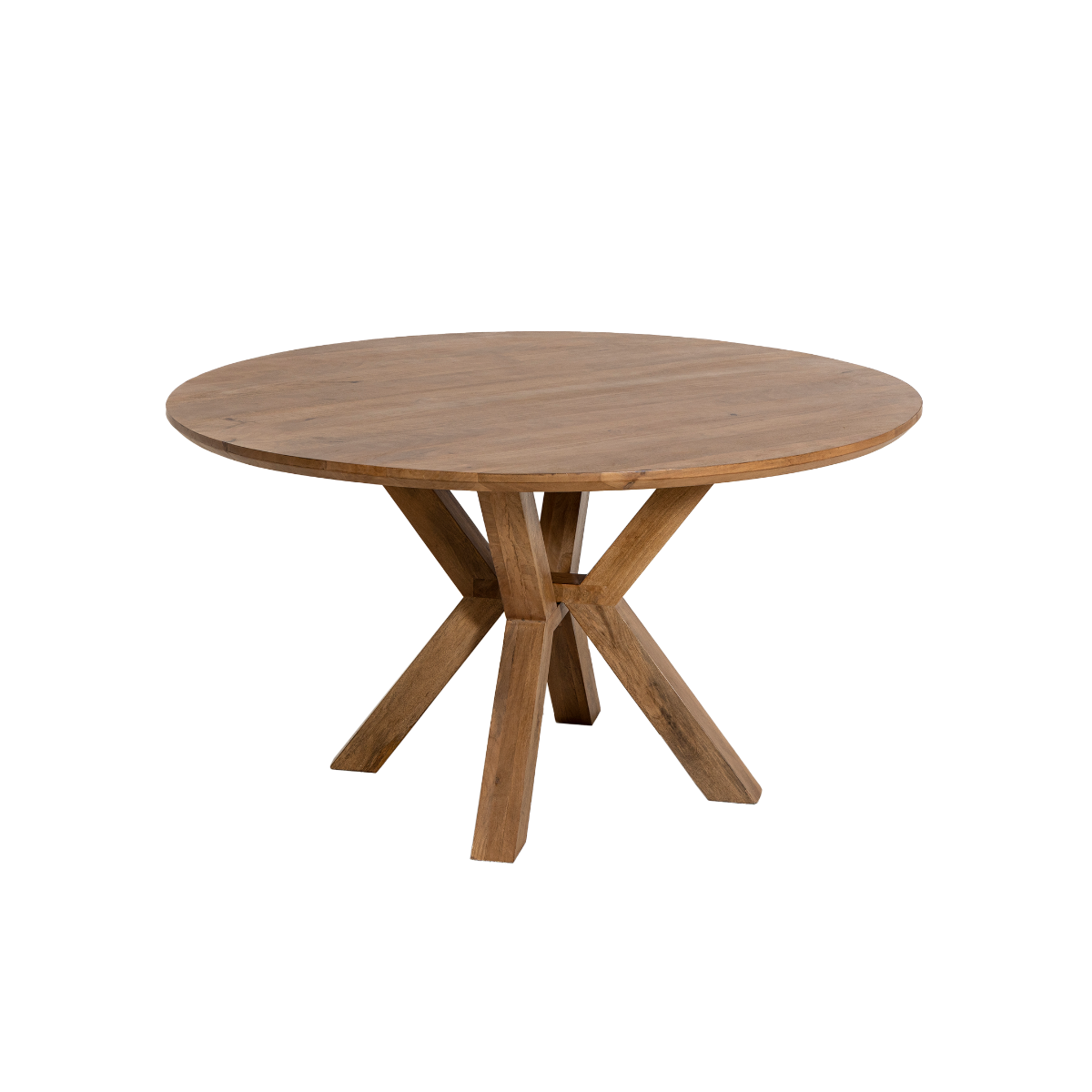Table à manger ronde en manguier Maloé