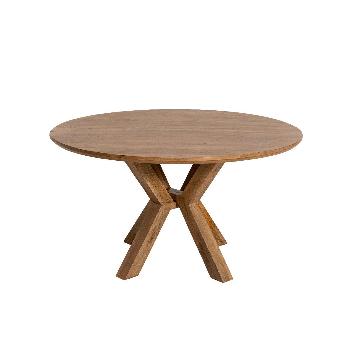 Table à manger ronde en manguier Maloé