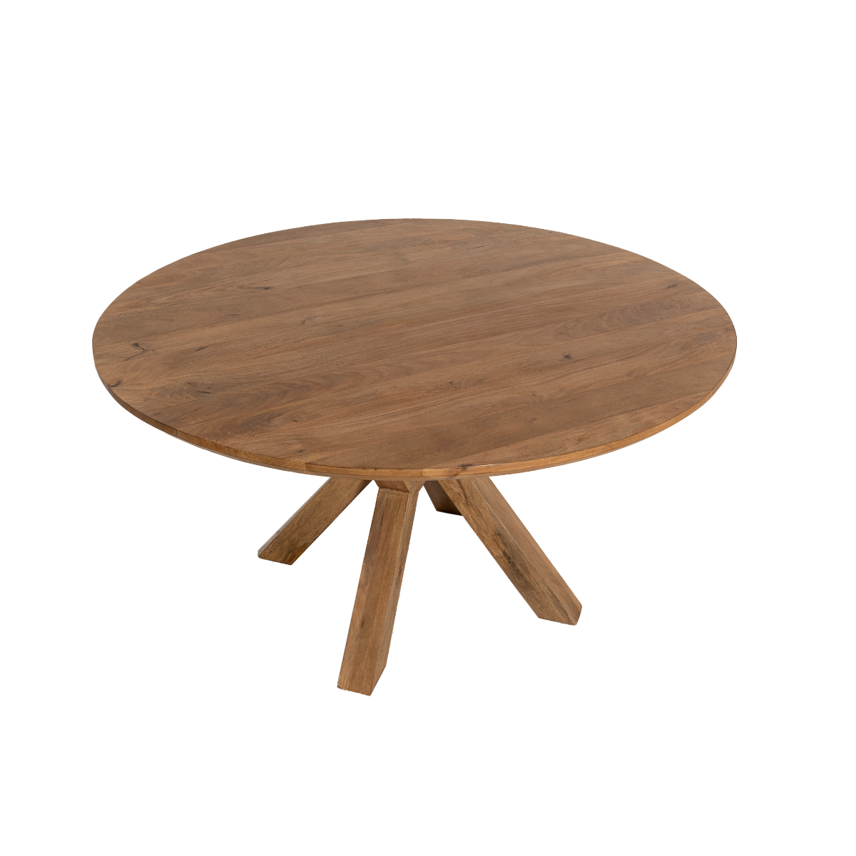 Table à manger ronde en manguier Maloé