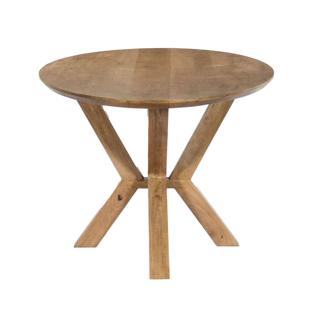 Table à manger ronde en manguier Maloé
