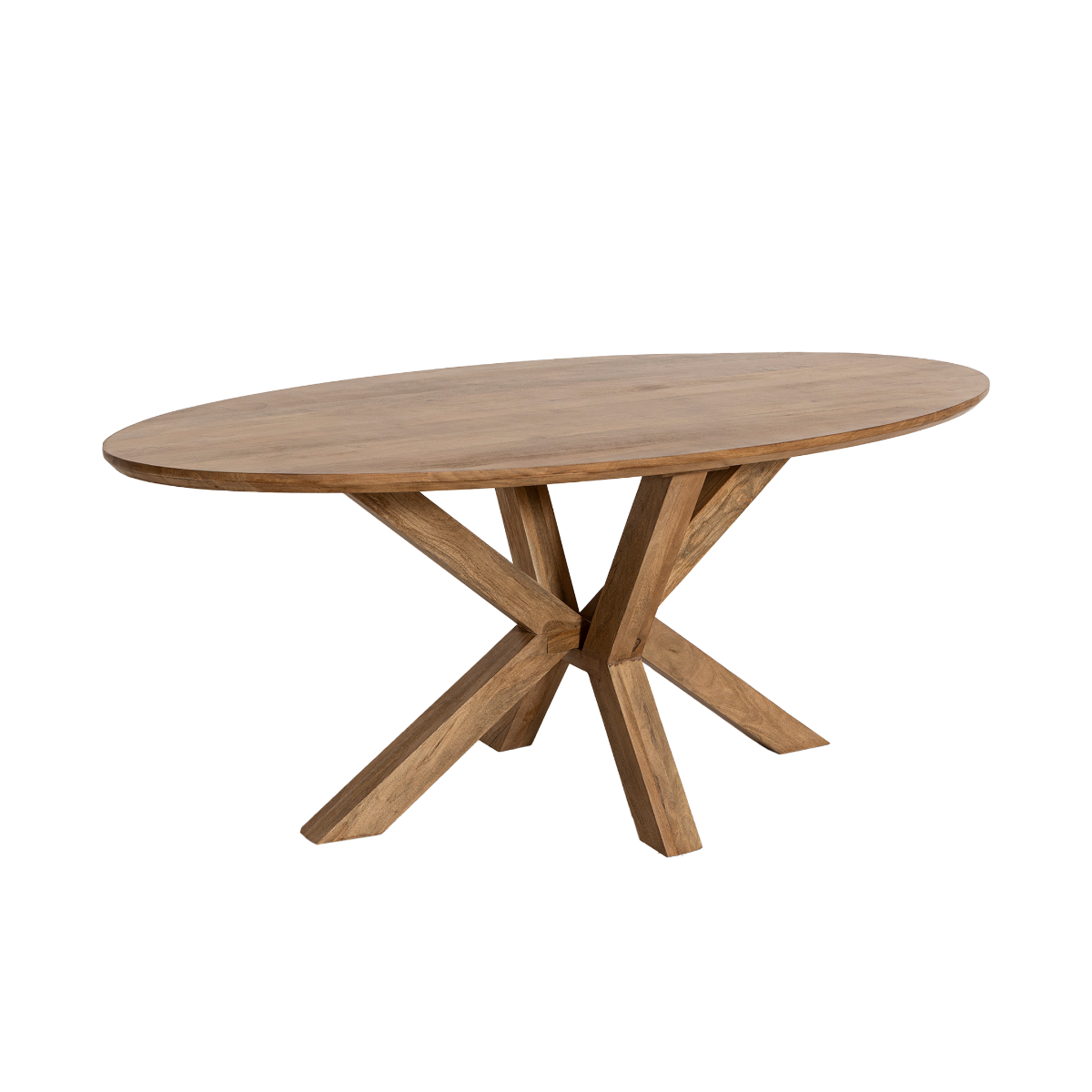 Table à manger ovale en bois de manguier Maloé