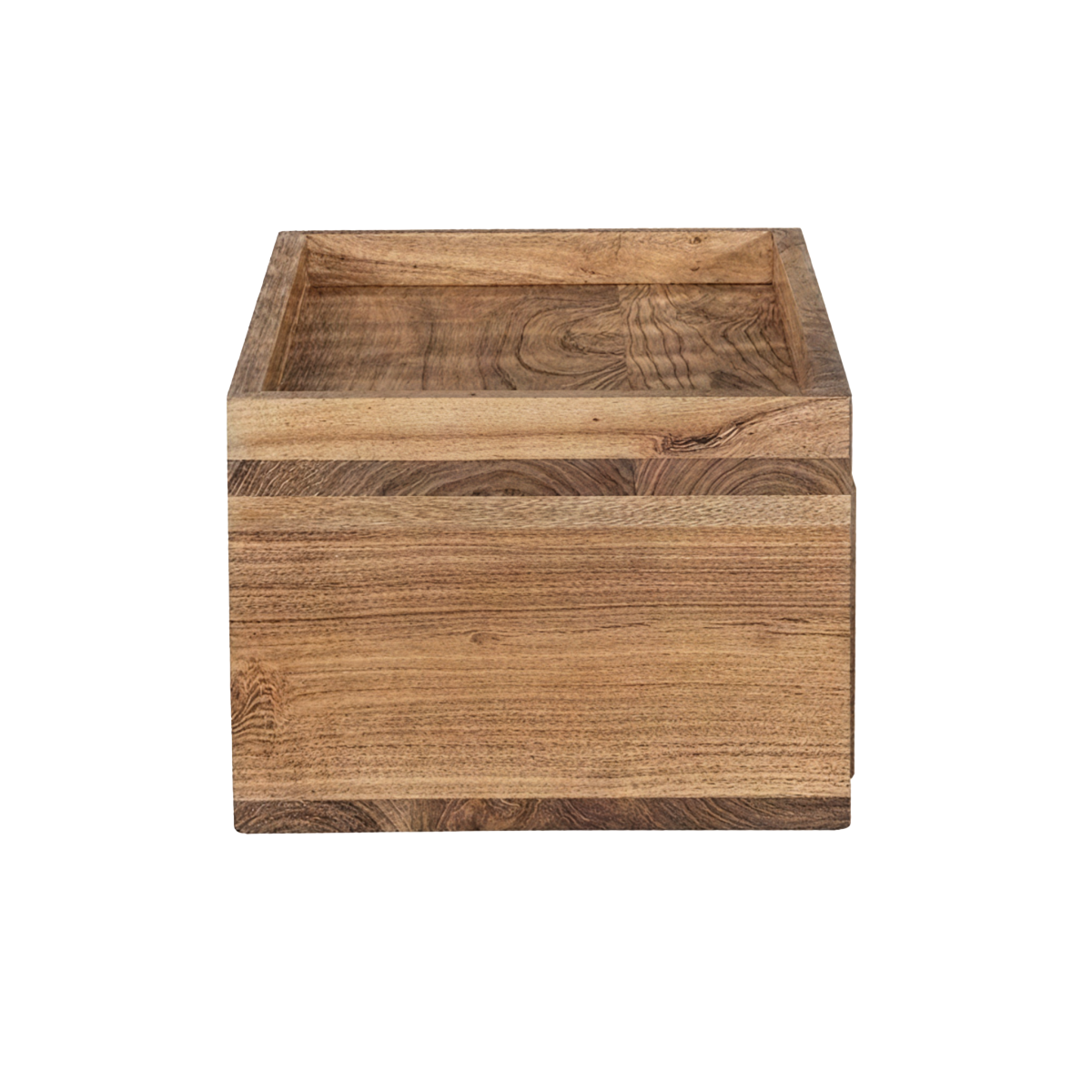 Etagère murale carrée en bois d'acacia Orane