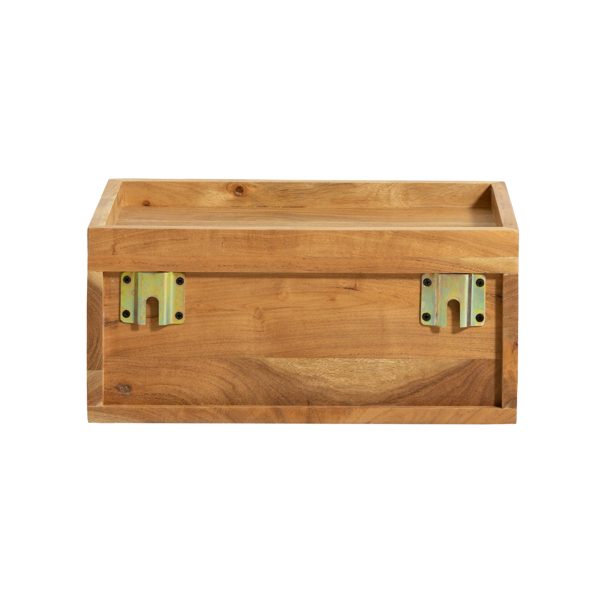 Etagère murale carrée en bois d'acacia Orane