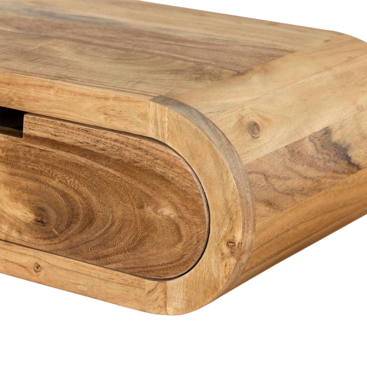 Etagère murale arrondie en bois d'acacia Orane