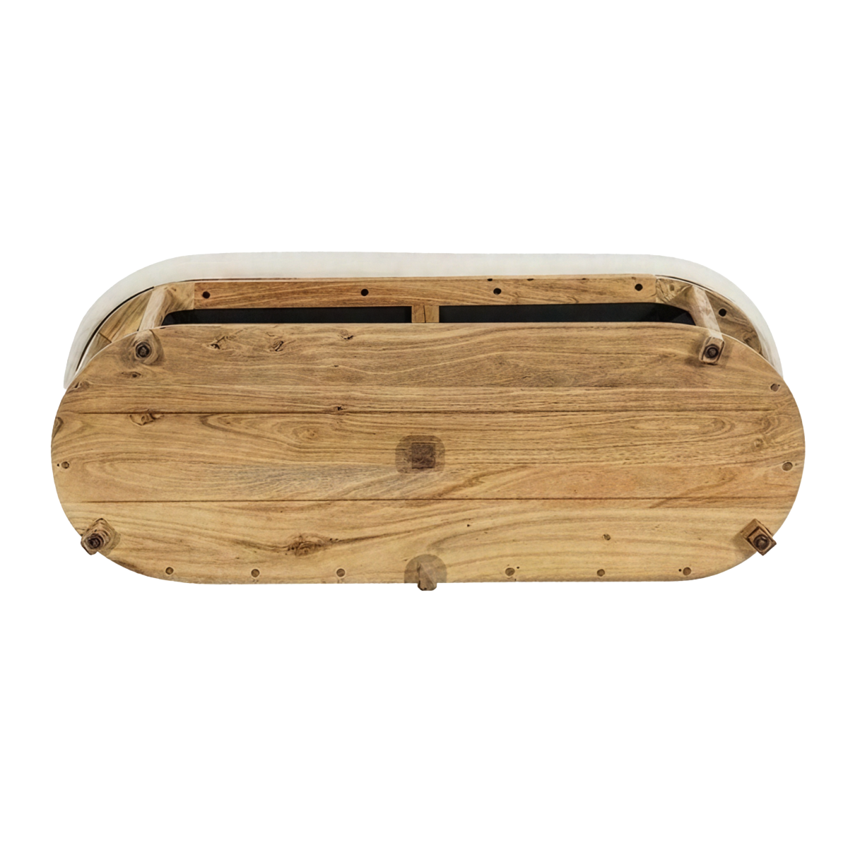 Banc en bois d'acacia et tissu Orane