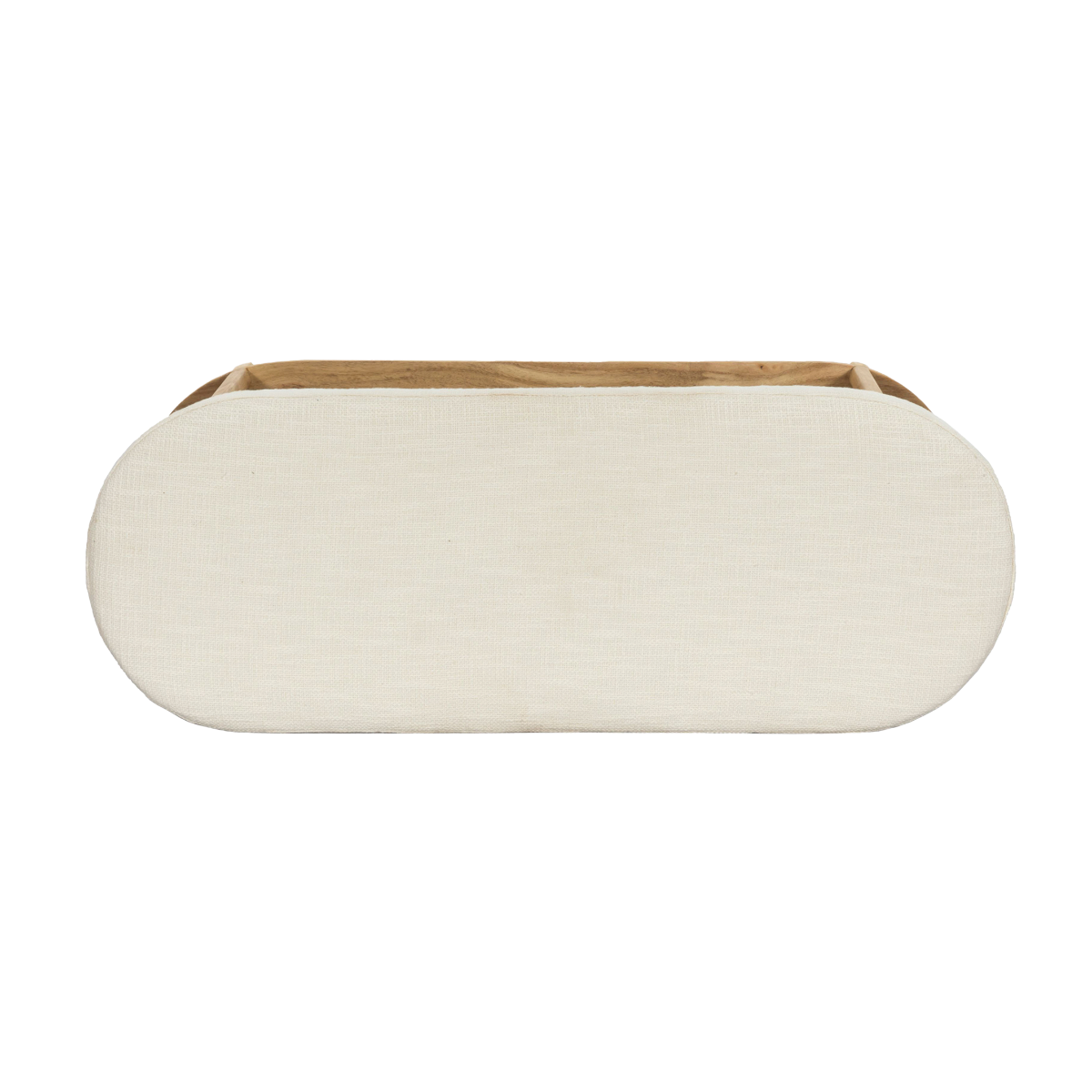 Banc en bois d'acacia et tissu Orane