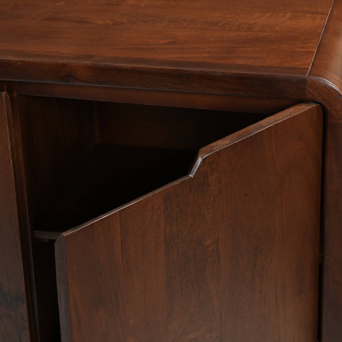 Buffet en bois de manguier foncé Noriel