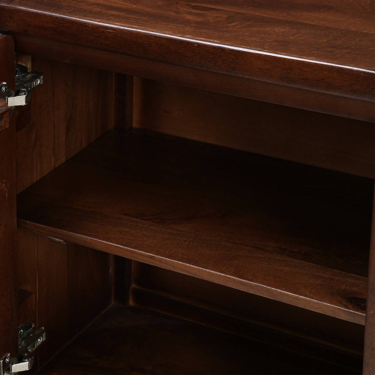 Buffet en bois de manguier foncé Noriel