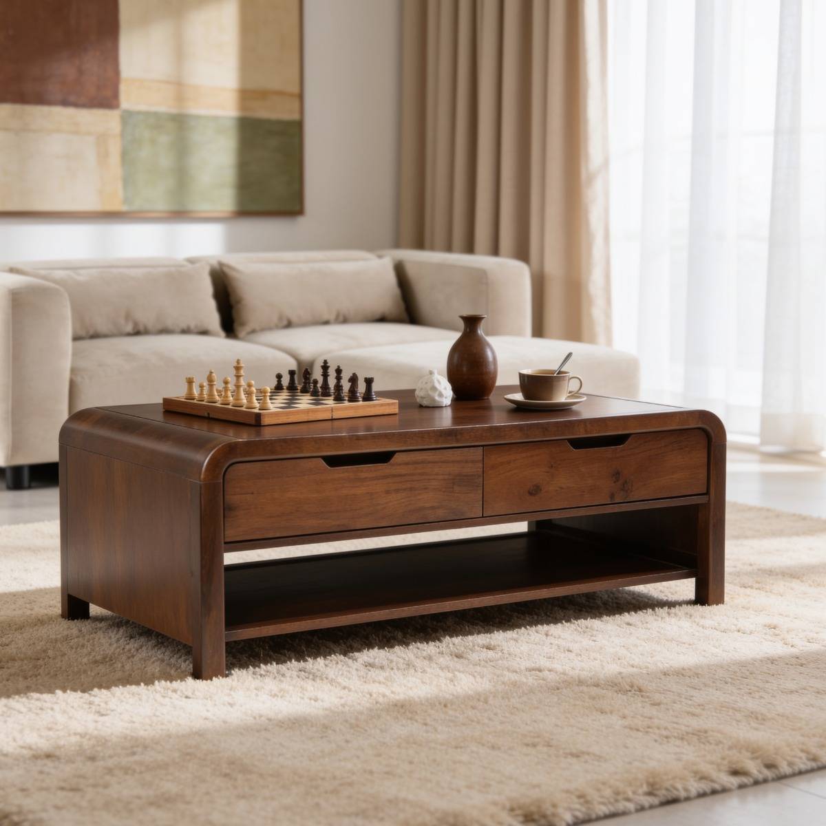 Table basse en bois de manguier Noriel
