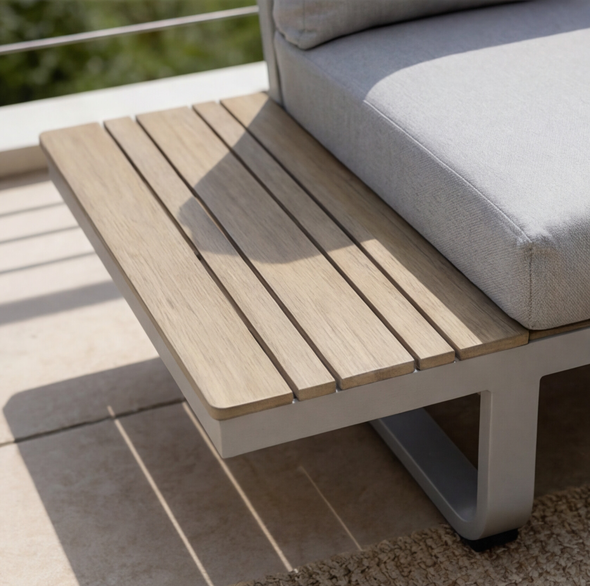 Salon de jardin en angle 4 places Persé