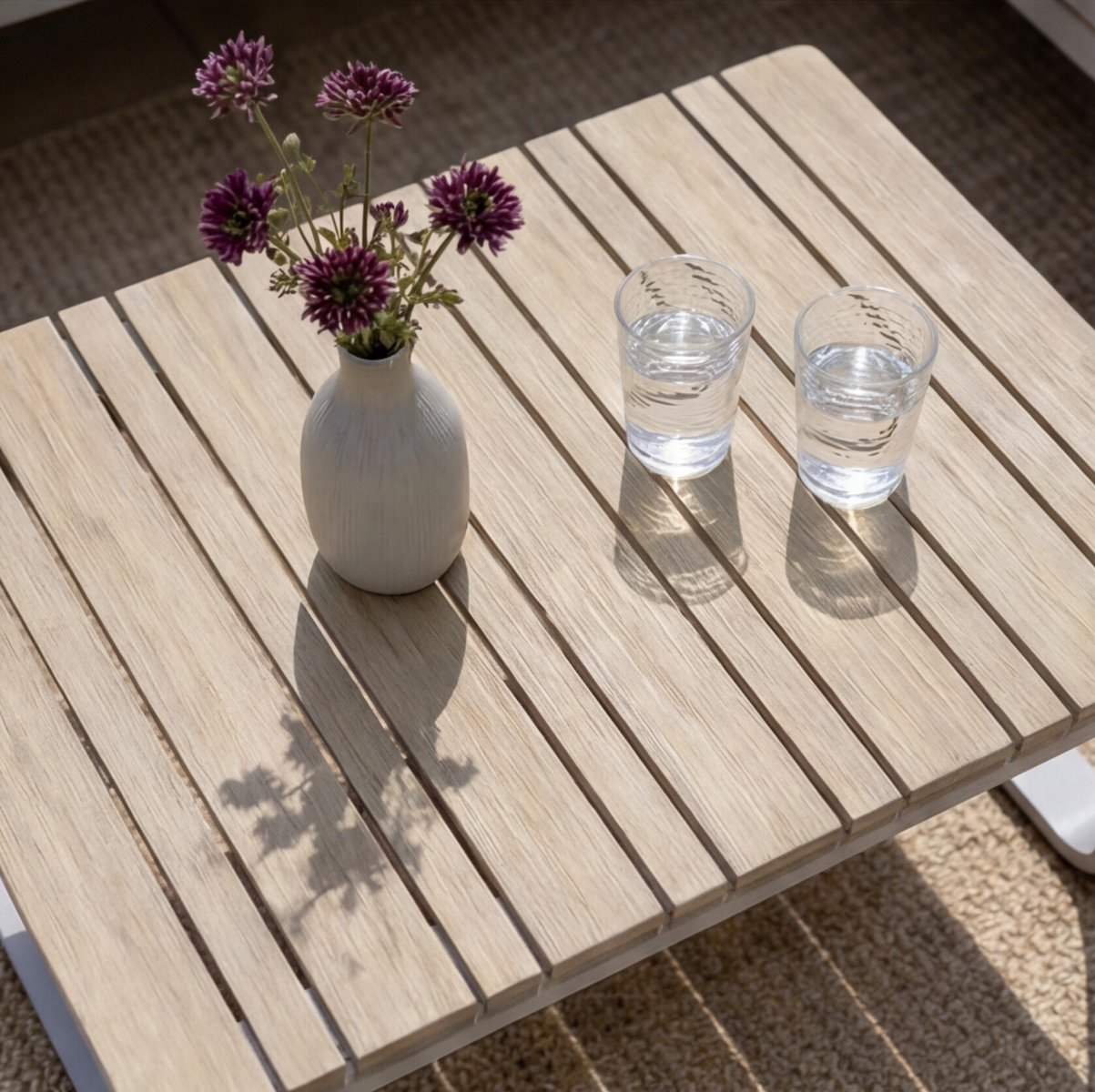 Salon de jardin en angle 4 places Persé