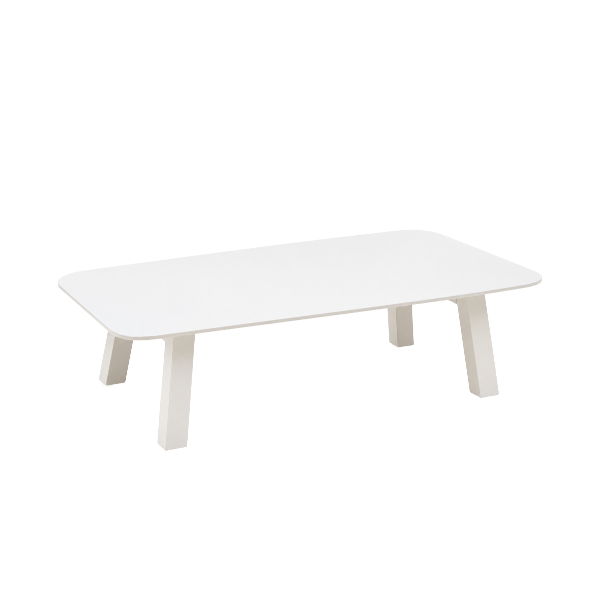 Salon de jardin d'angle en aluminium et tissu taupe Yanna