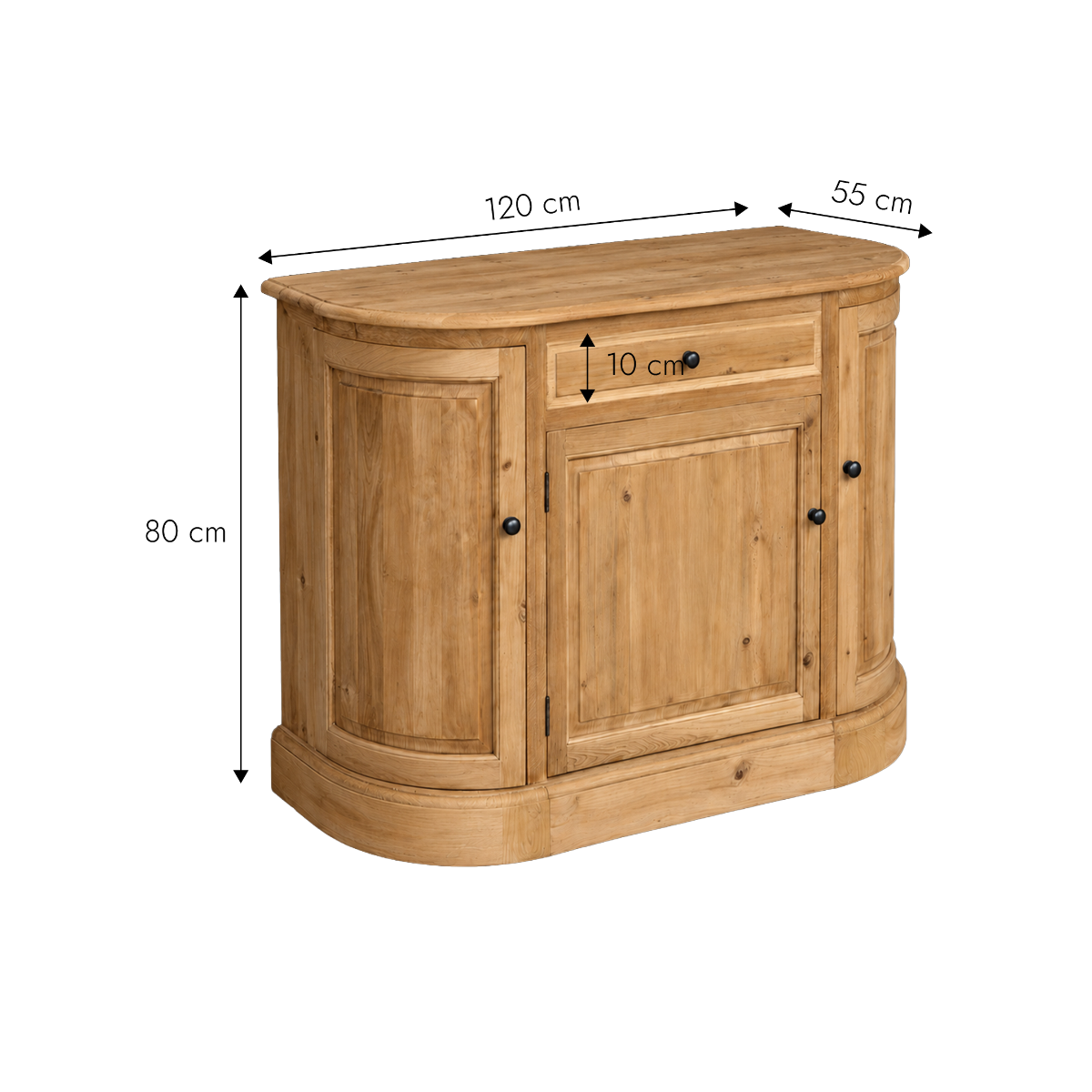 Buffet en bois recyclé 120 cm Garance