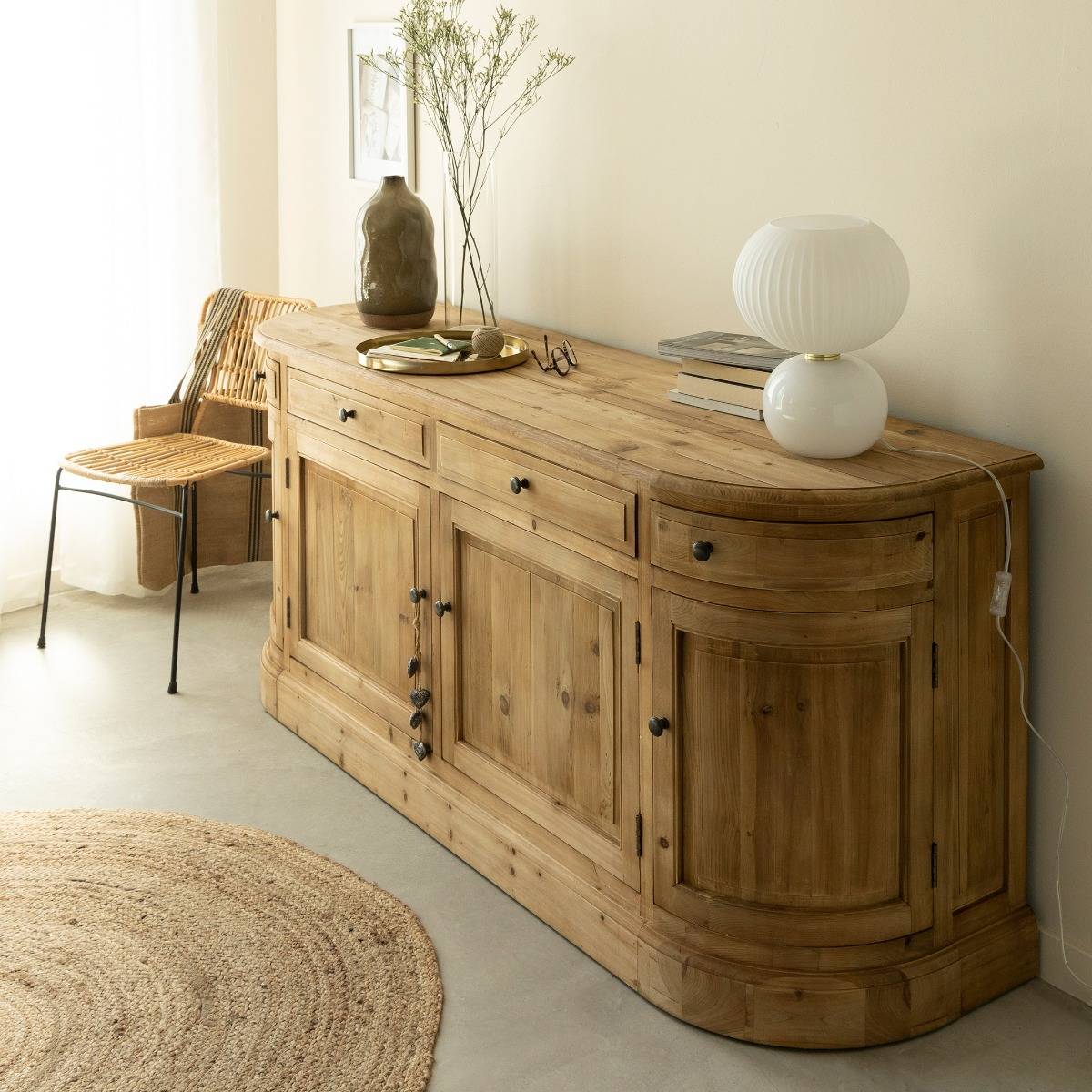 Buffet en bois recyclé 180 cm Garance