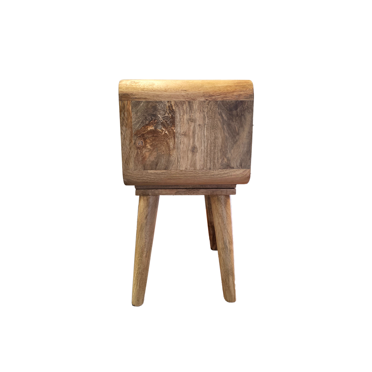 Table de chevet avec niche en bois de manguier Maëva