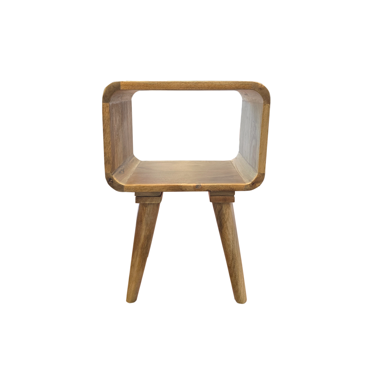 Table de chevet avec niche en bois de manguier Maëva