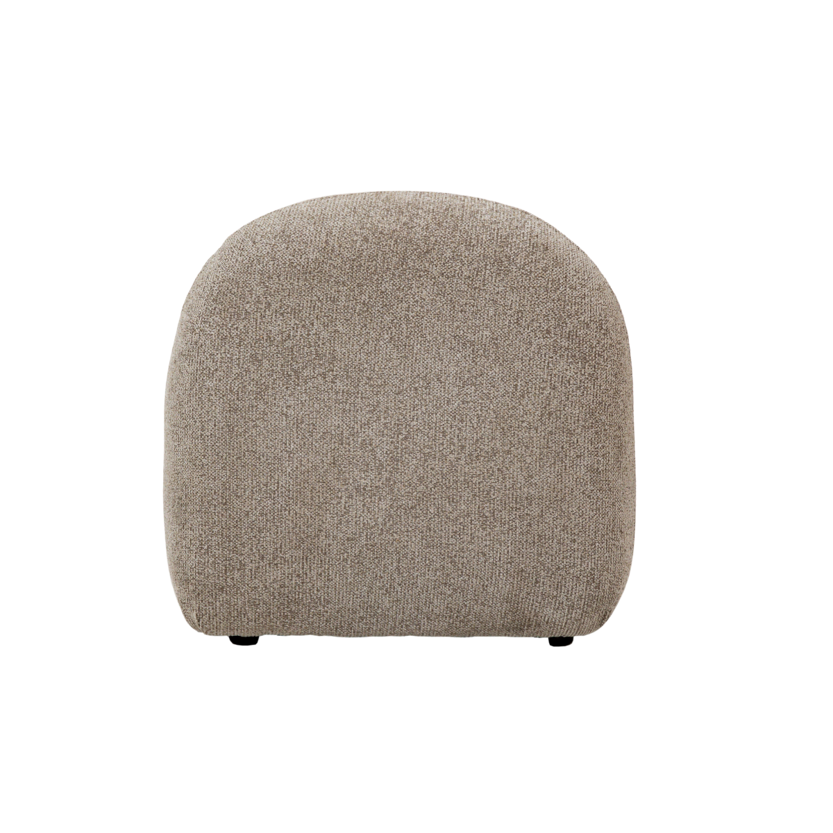 Module central canapé en tissu bouclette gris Calya