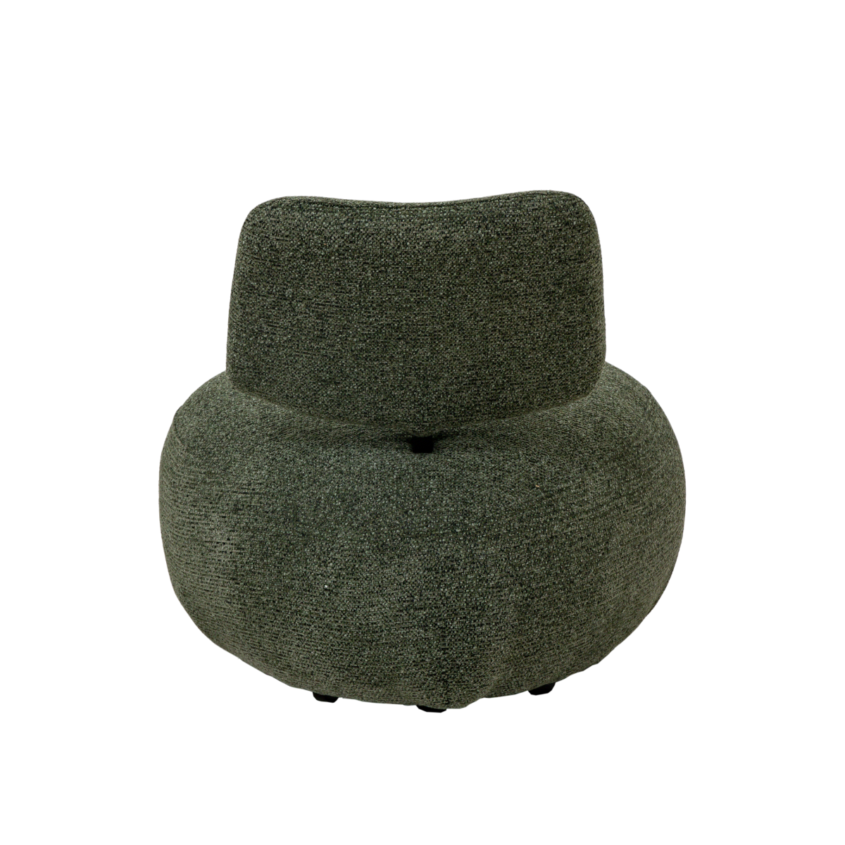 Fauteuil en tissu bouclette avec dossier vert Teresia