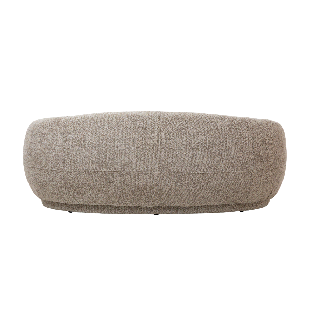 Canapé en tissu bouclette gris 3 places Calya