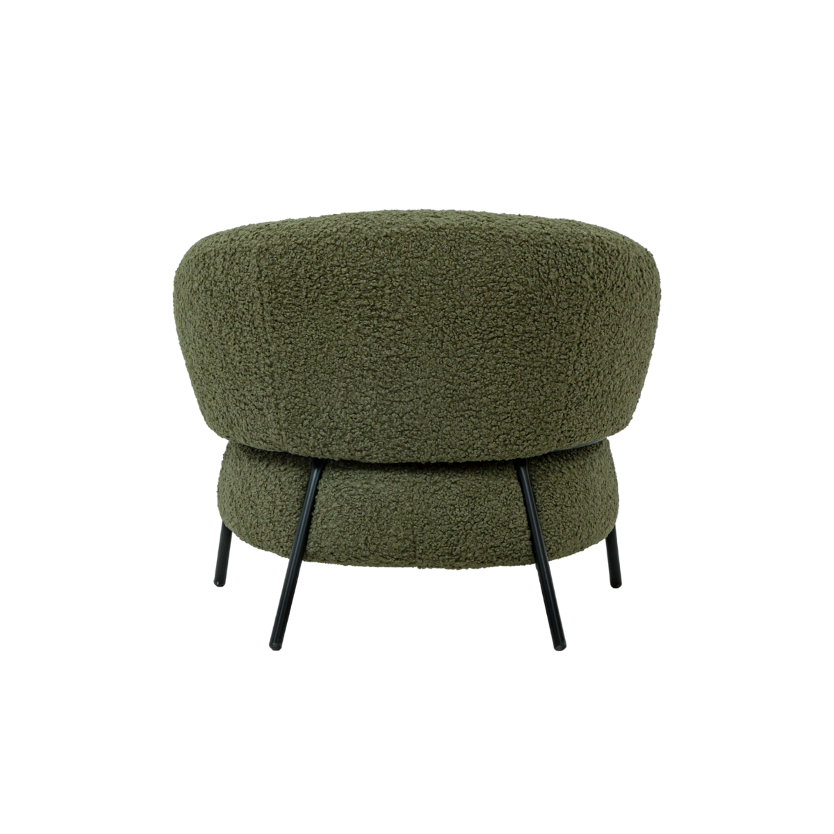 Fauteuil en tissu bouclette Aaron