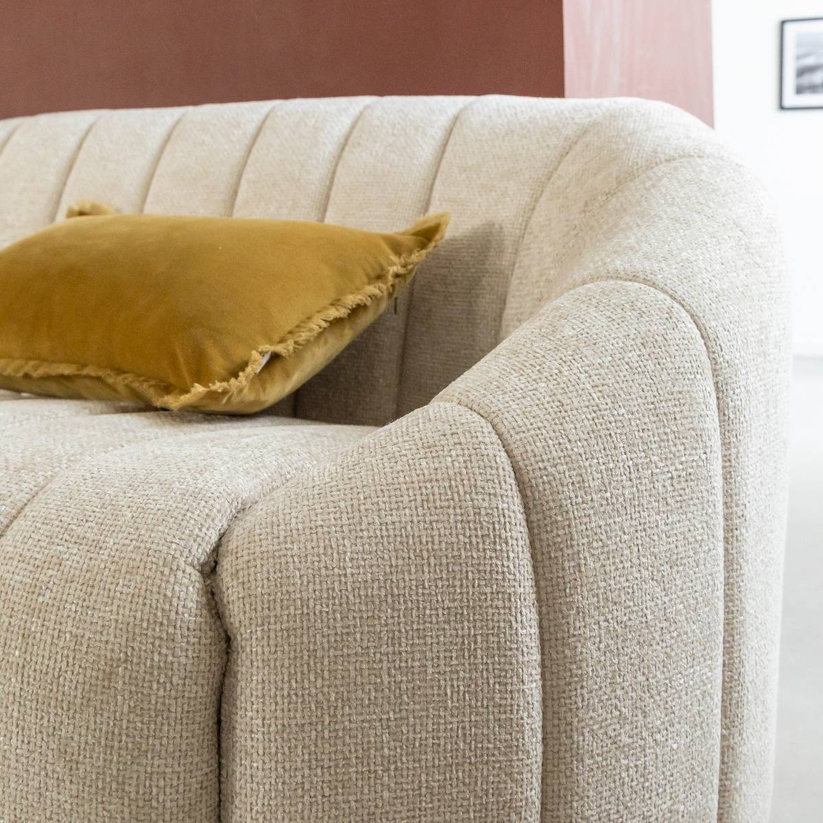 Canapé en tissu écru Axel