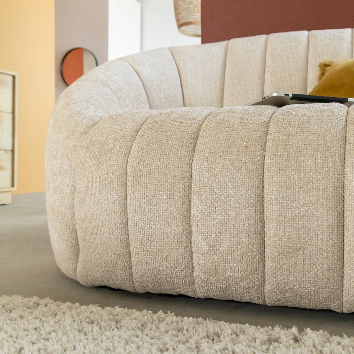 Canapé en tissu écru Axel