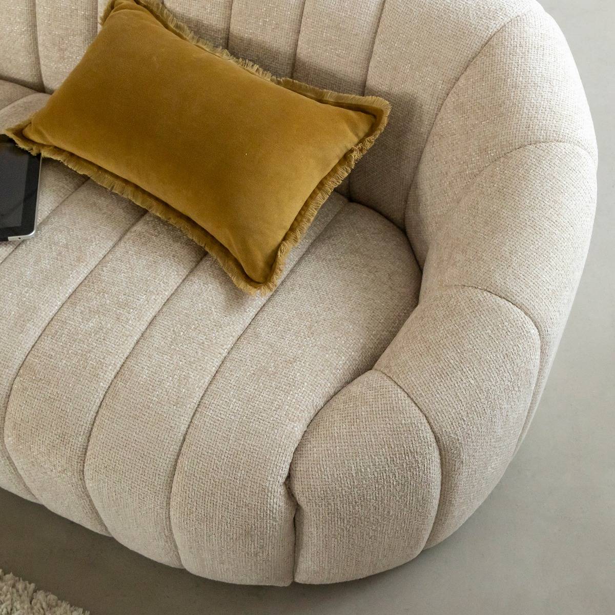 Canapé en tissu écru Axel