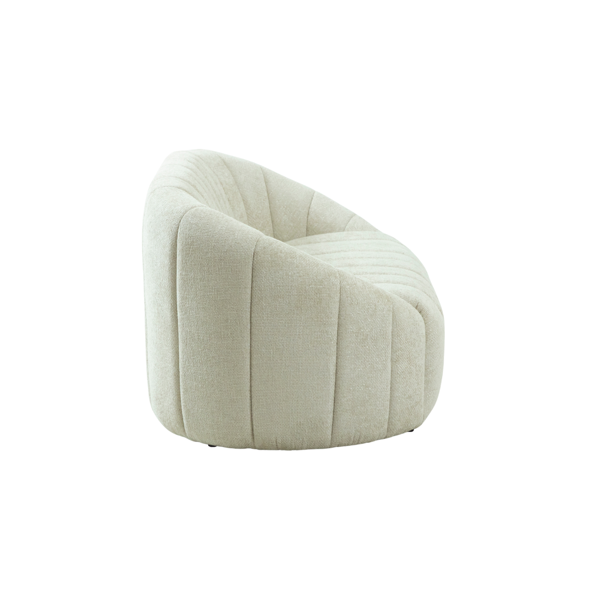 Canapé en tissu écru Théa