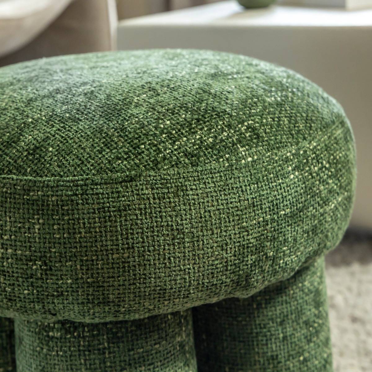 Petit tabouret en tissu Toby