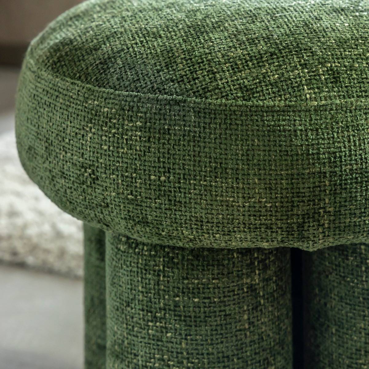 Petit tabouret en tissu Toby