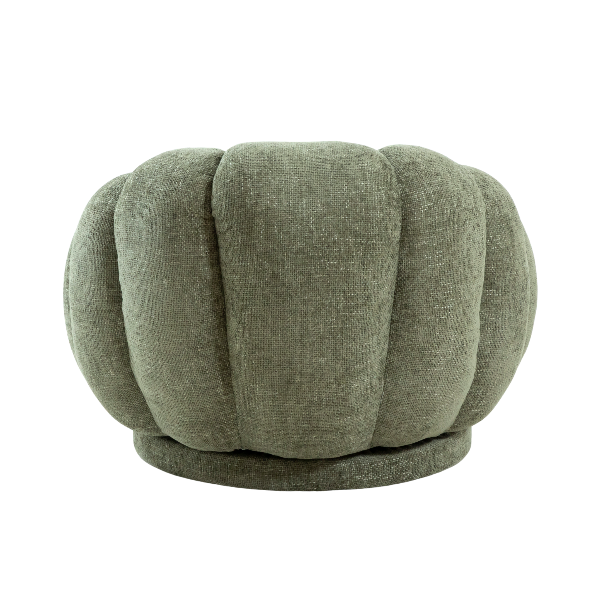 Fauteuil nuage en tissu vert Théa