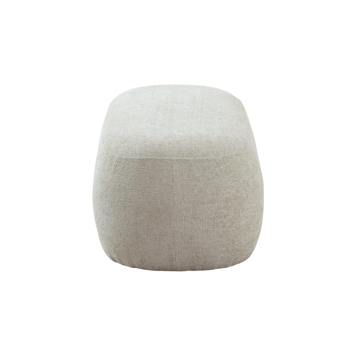 Banc en tissu écru Lola