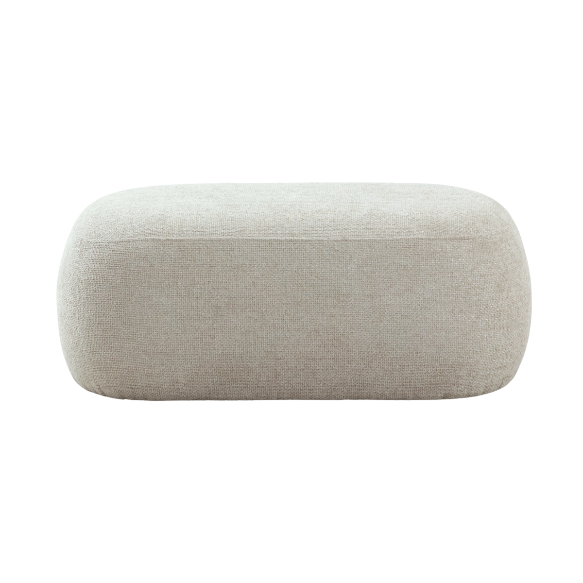 Banc en tissu écru Lola