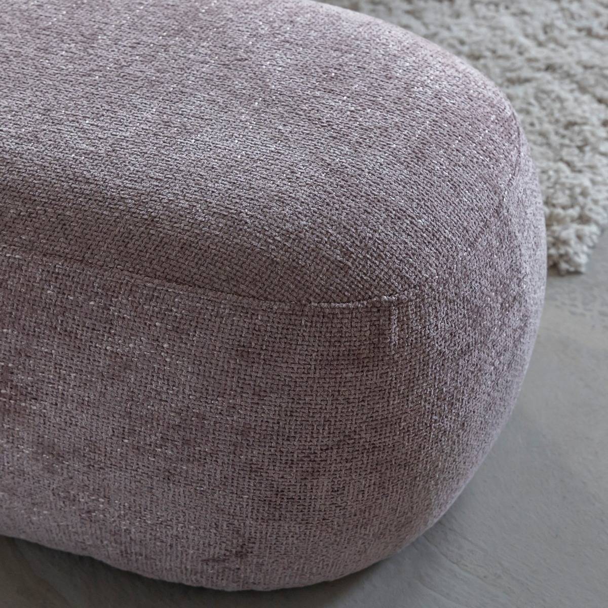 Banc en tissu lilas Lola