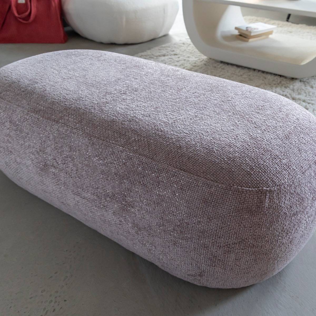 Banc en tissu lilas Lola