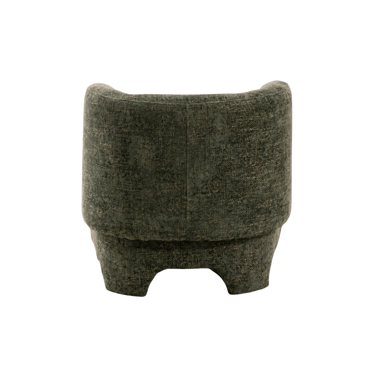 Fauteuil arrondi en tissu Norton