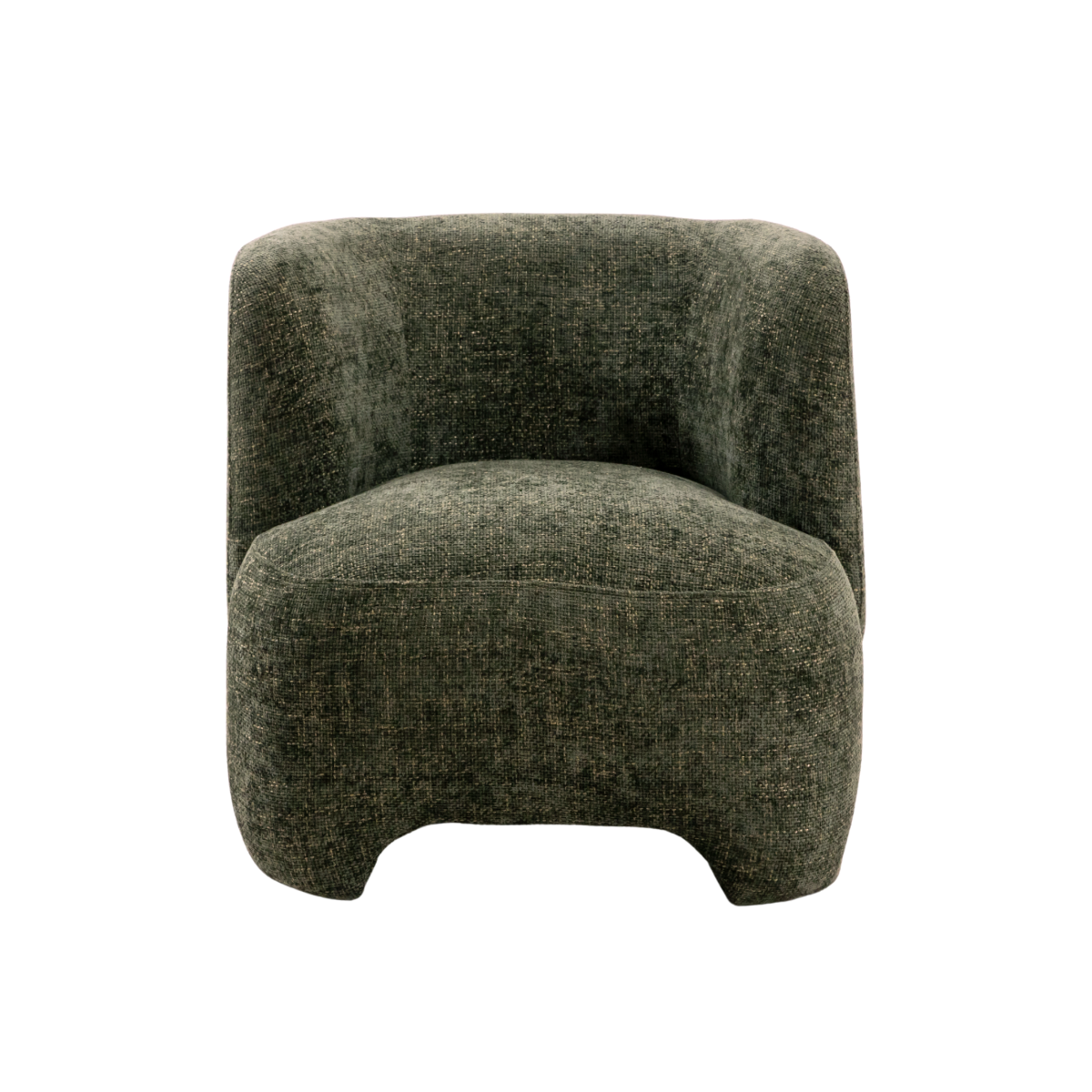 Fauteuil arrondi en tissu Norton