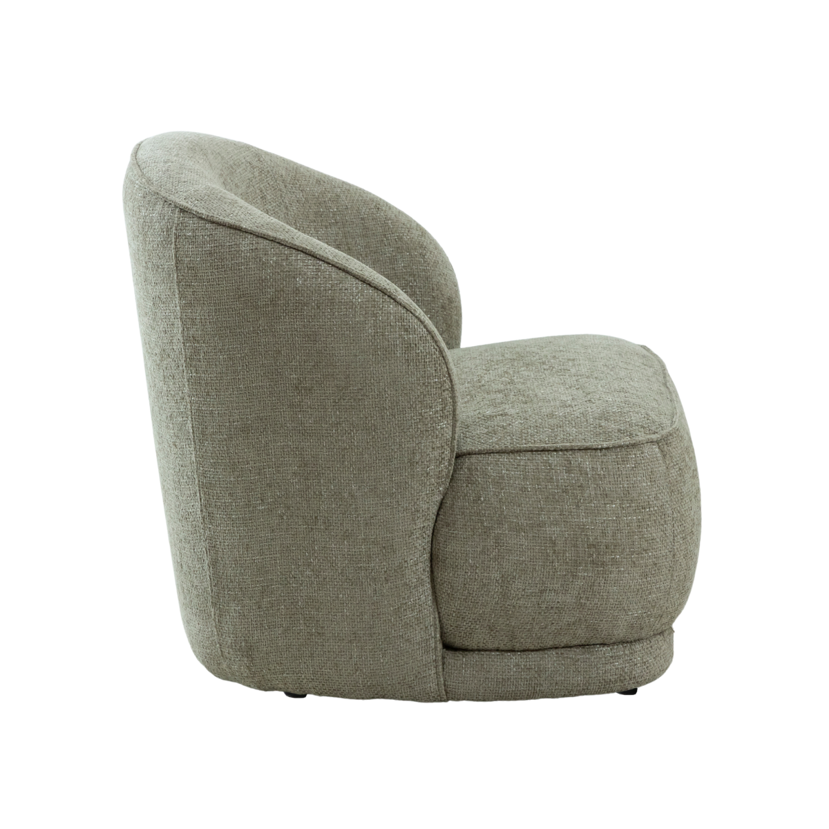 Fauteuil en tissu gris Théa