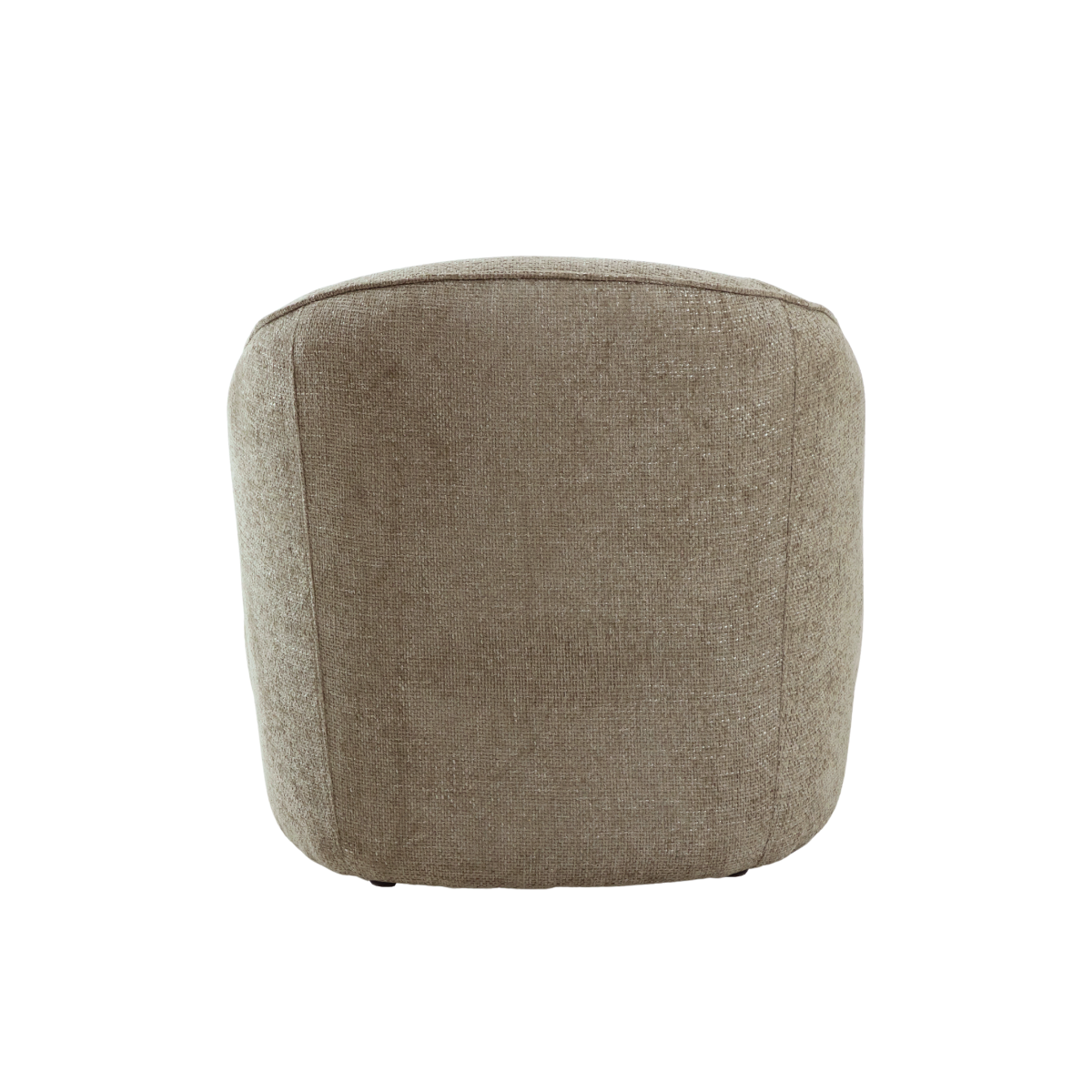 Fauteuil en tissu taupe Travis