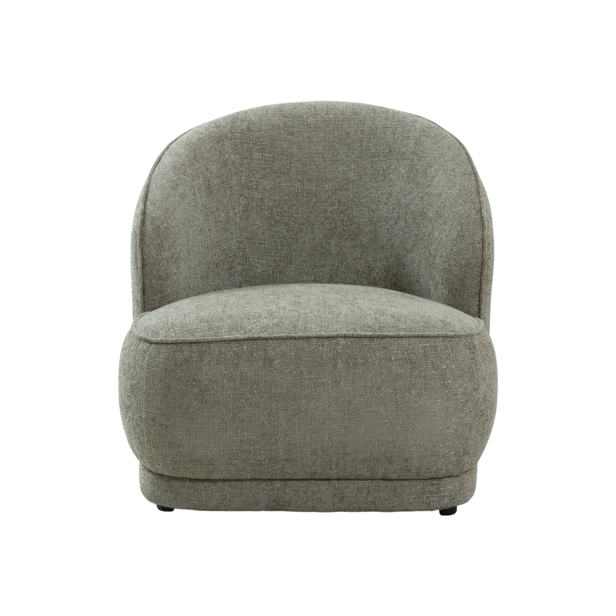 Fauteuil en tissu gris Théa