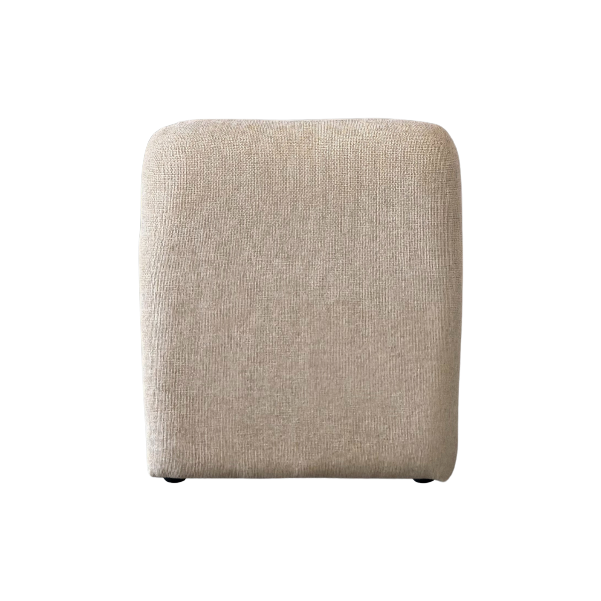 Fauteuil en tissu écru Ludovic