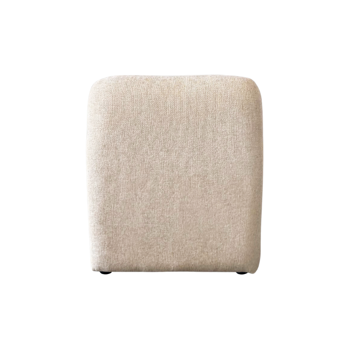 Fauteuil en tissu écru Ludovic